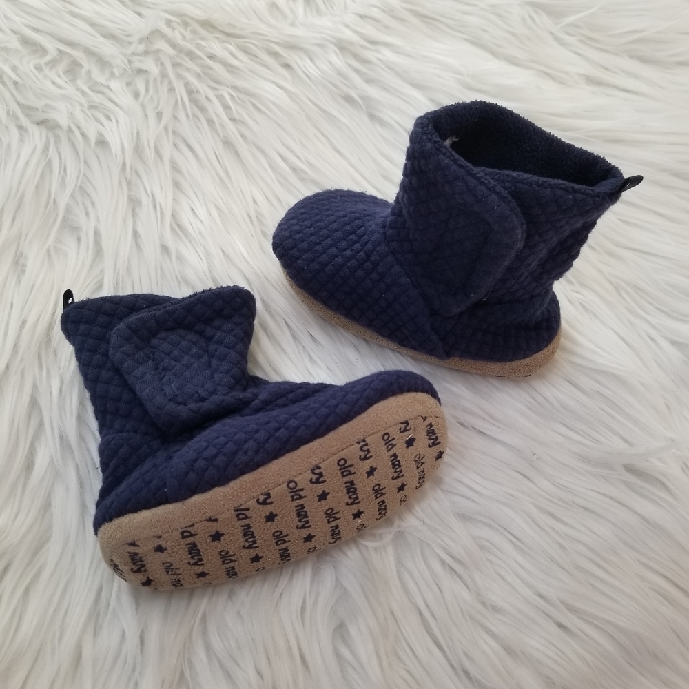 OLD NAVY Slipper Boots Color Blue SIZE XS 5/6 unisex.